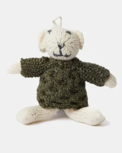Aran Handknit Teddy , Green