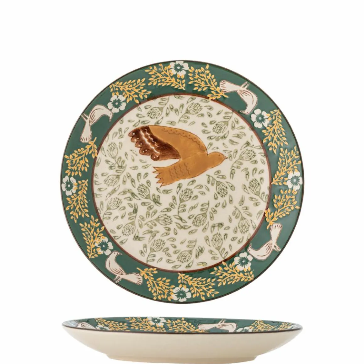 Bloomingville Hezha Plate , Green