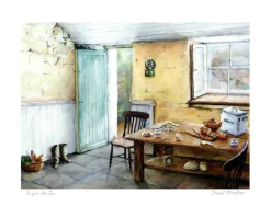 Blue Shoe Gallery In For The Tea Print