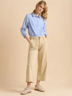 Brakeburn Ankle Crop Wide Leg Trousers