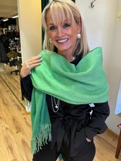 Cashmere Blend Scarf , Green
