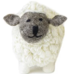 Erin Knitwear | Knitted Sheep Collectible White Medium