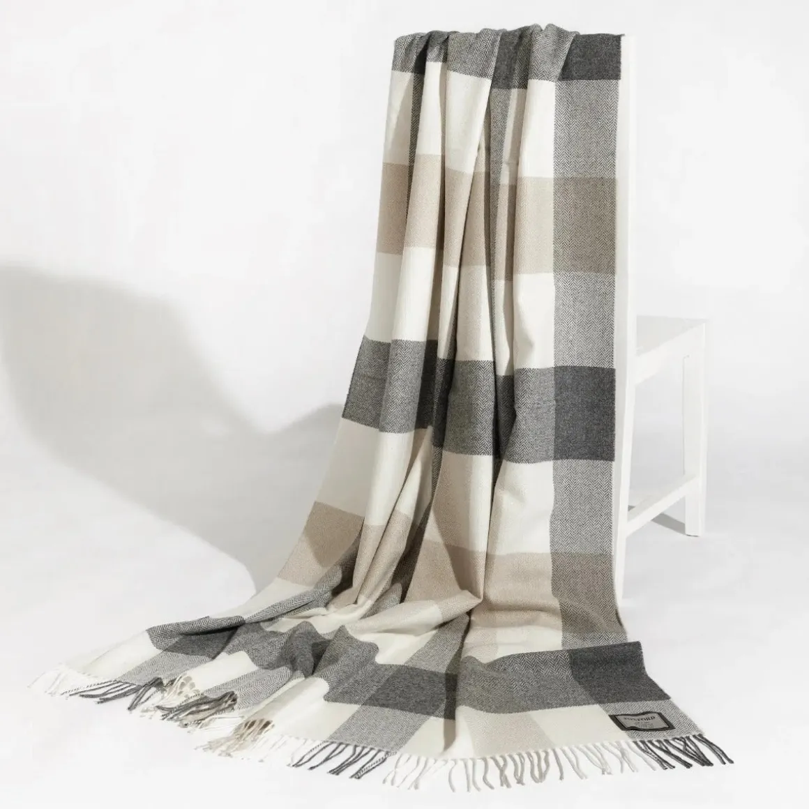 Foxford Classic Check Lambswool Throw