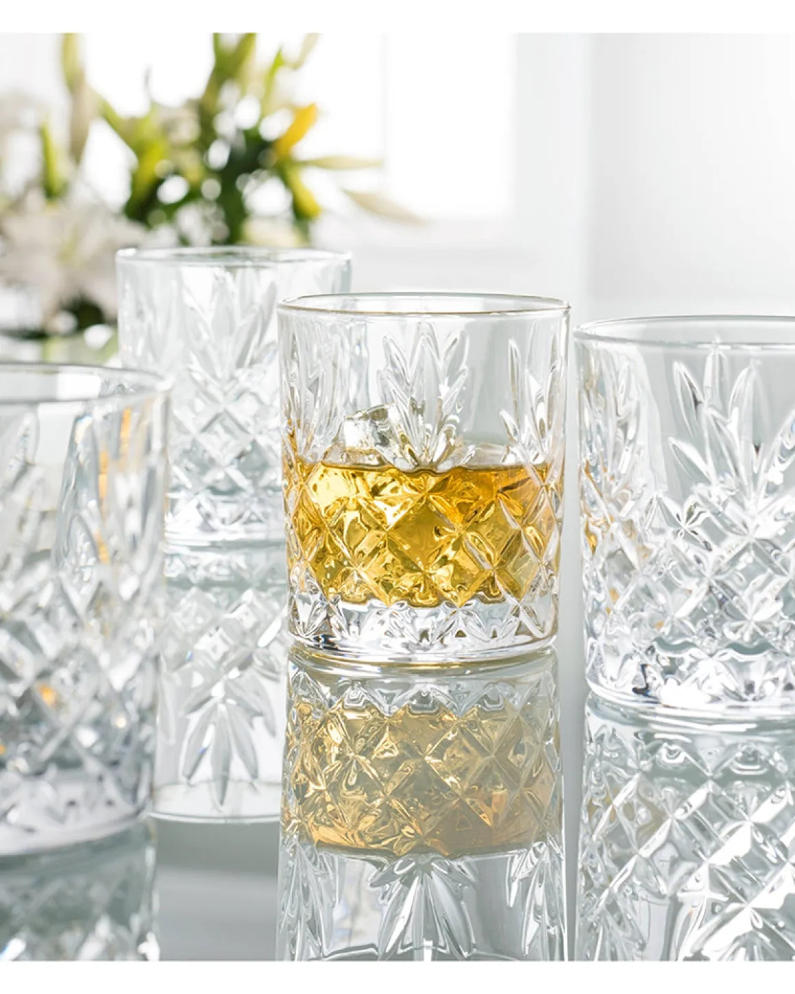 Galway Crystal | Renmore Whiskey Glasses Set Of Four