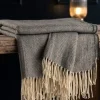 Galway Crystal Herringbone Throw