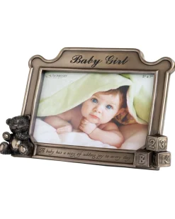 Genesis | Baby Girl Frame | Bronze