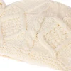 Handknit Children's Hat With Ears  , Natural