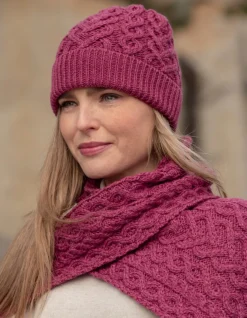 Hearts Scarf , Magenta