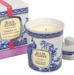 Julie Clarke | White Rose and Gardenia  Storage Jar Candle 150g