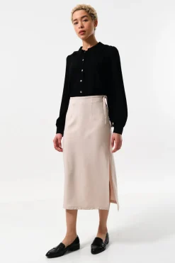 Louche Timo Satin Maxi Skirt