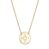 Mary-K Gold Cutout Compass Chain Necklace