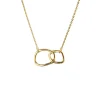 Mary-K Gold Double Oval Necklace