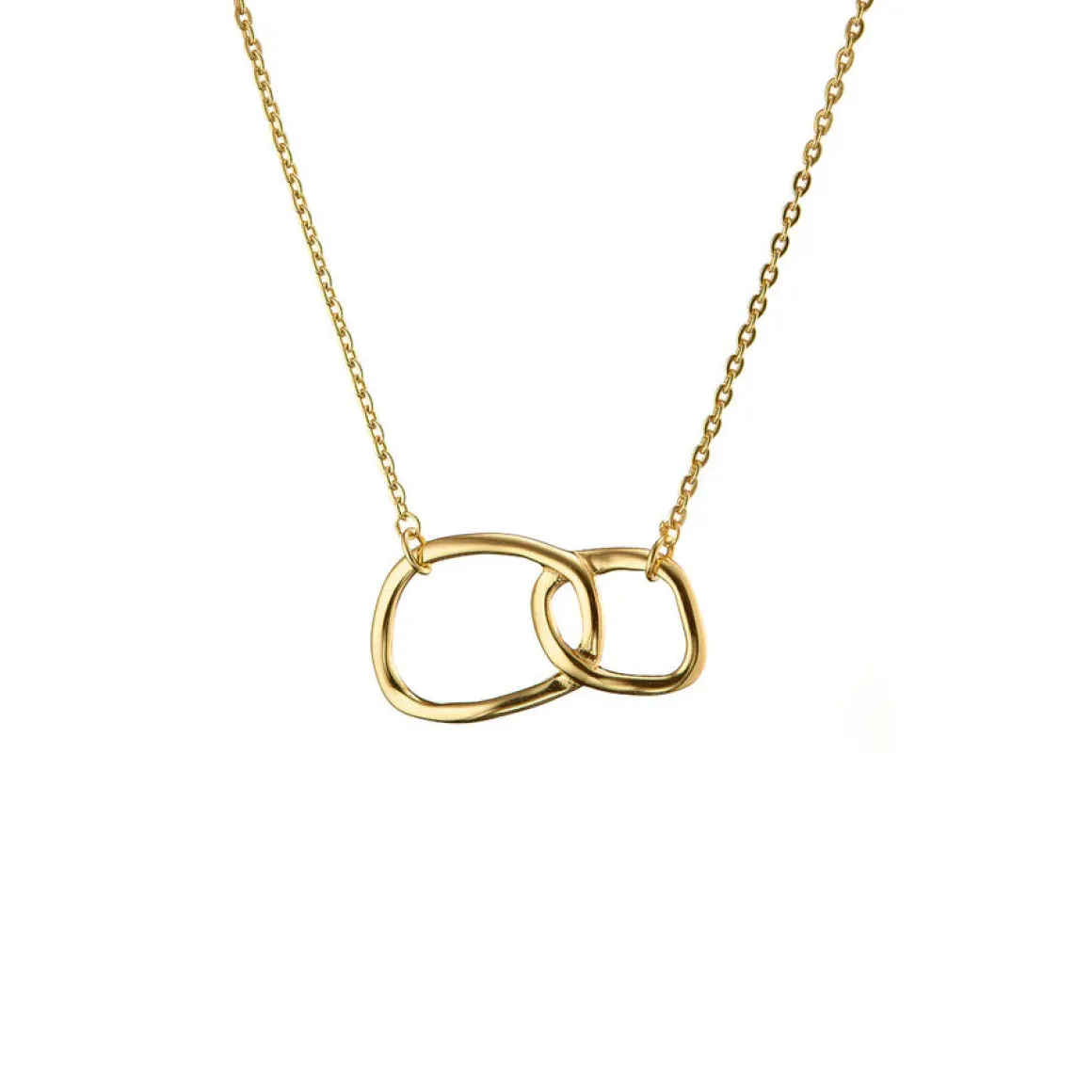Mary-K Gold Double Oval Necklace