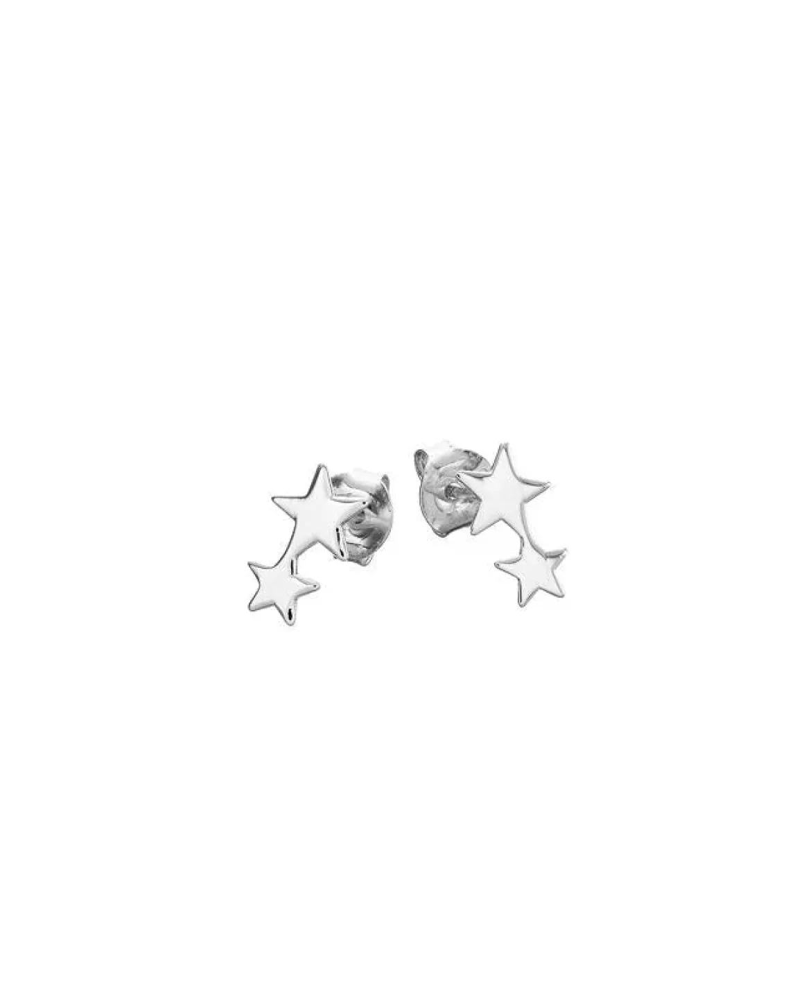 Mary-K Silver 2 Star Studs