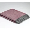 McNutt of Donegal Cosy Throw , Rose Pink