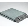 McNutt of Donegal Cosy Throw , Aqua