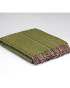 McNutt of Donegal Meadow Green Tweed Throw