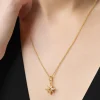 Newbridge Silverware | Amy Huberman Gold Plated Star Pendant With Clear Stones