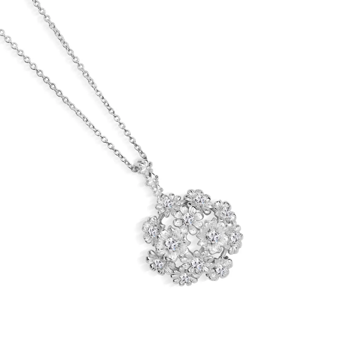 Newbridge Silverware | Silver Plated Floral Cluster Pendant