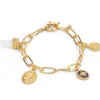Newbridge Silverware Bracelet With Opalite Charm