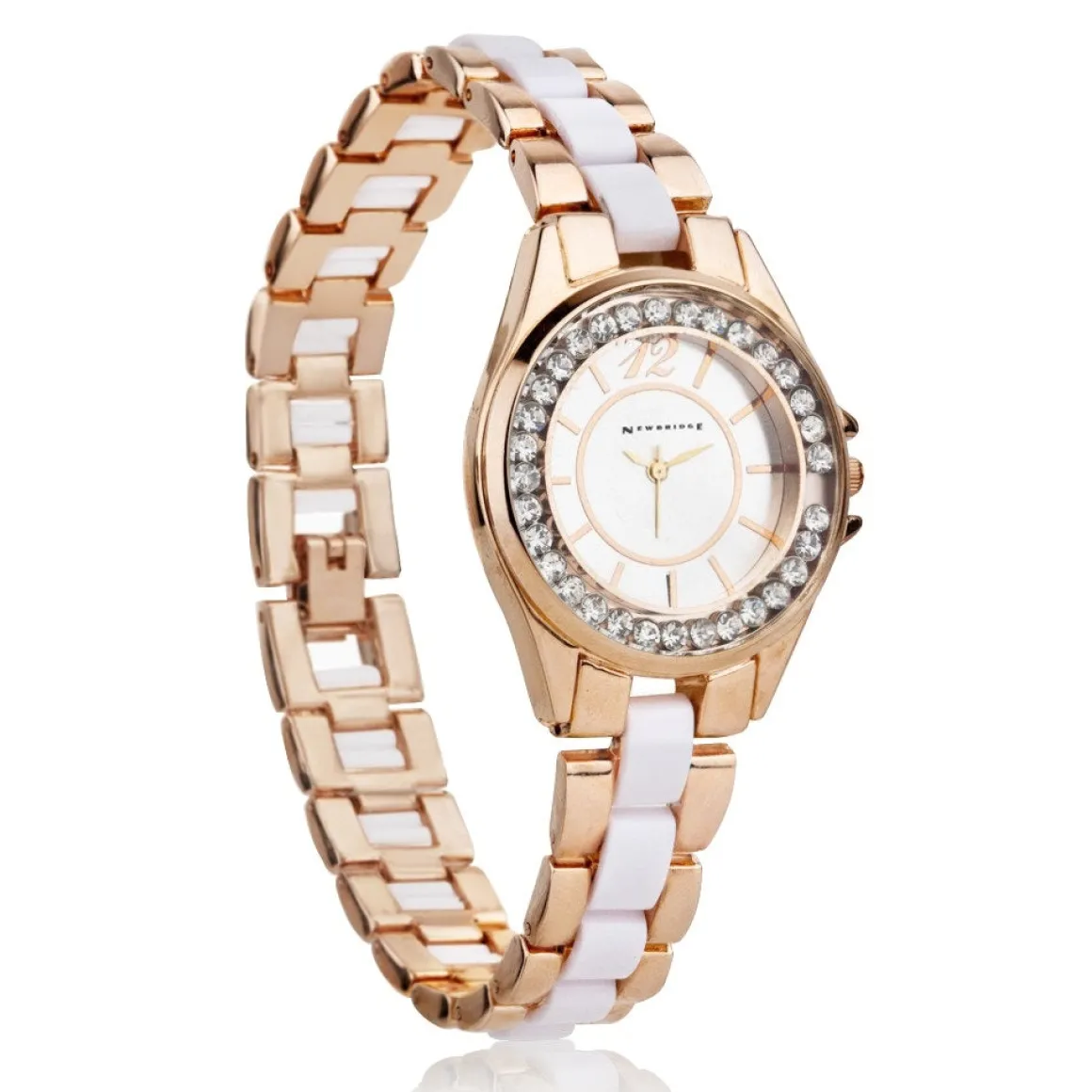 Newbridge Silverware Ladies Round Face Watch Rose