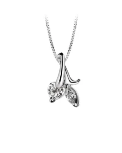 Newbridge Silverware Pendant with Clear Stones
