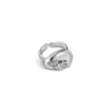Newbridge Silverware Ring with Blue and Clear Stones