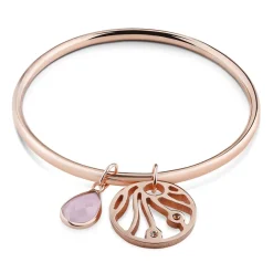 Newbridge Silverware Rose Gold Wish Bangle