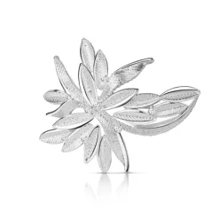 Newbridge Silverware Silver Plated Leaf Brooch