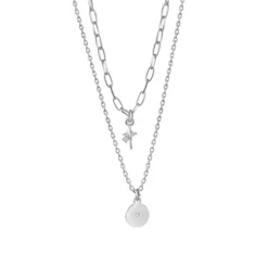 Newbridge Silverware Star Double Chain Pendant