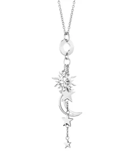 Newbridge Silverware Sun, Moon, Stars Charm Necklace