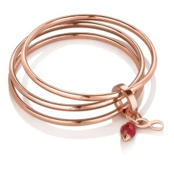 Newbridge Silverware Triple Bangle Birthstone