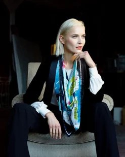 Patrick Francis  Georgian Doors Silk Scarf