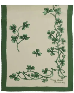 Patrick Francis Shamrock Sprig Silk Scarf