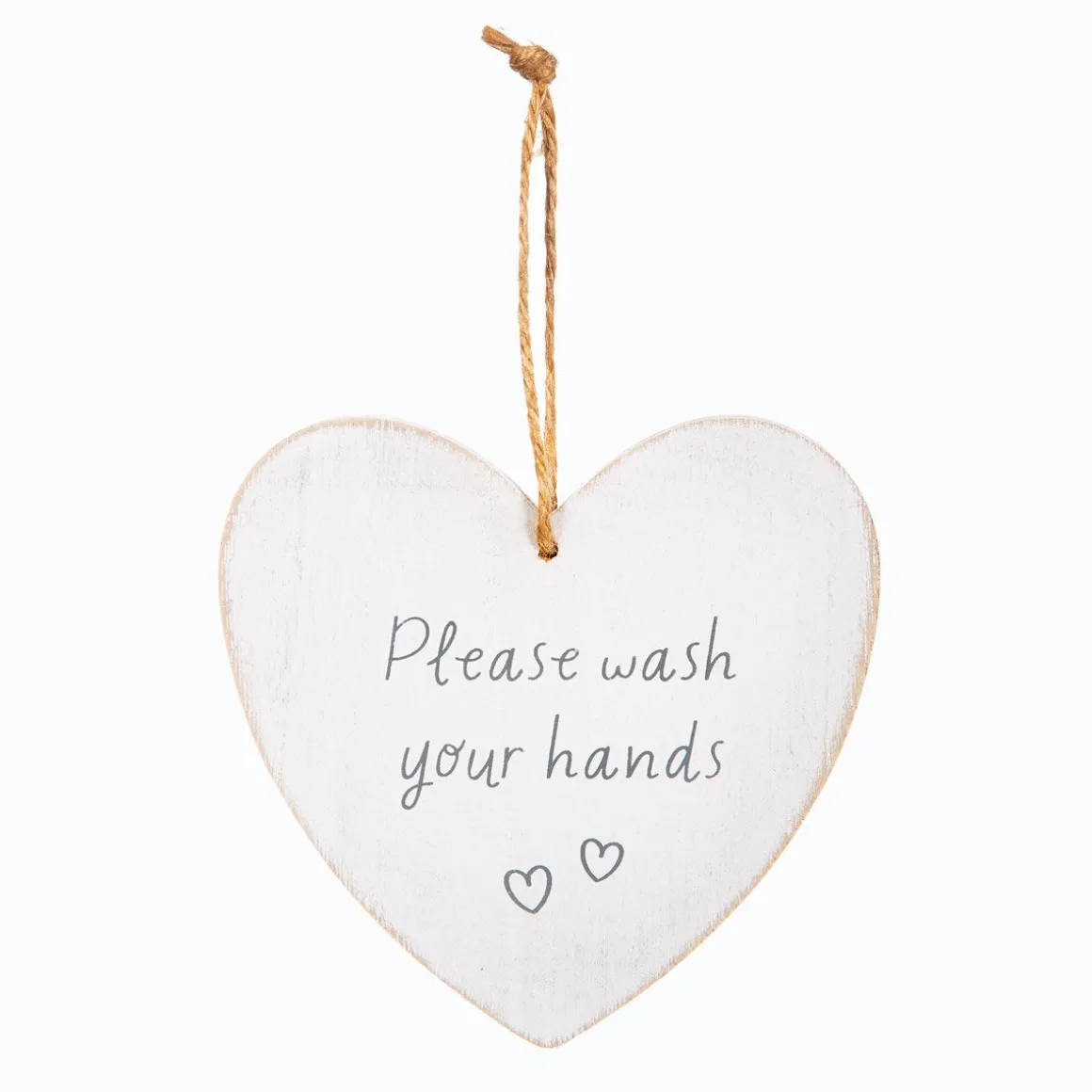 Sass & Belle | Please Wash Your Hands Heart Plaque
