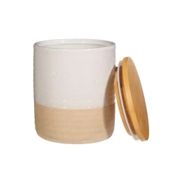 Sass and Belle | Glazed Canister - Rustic White