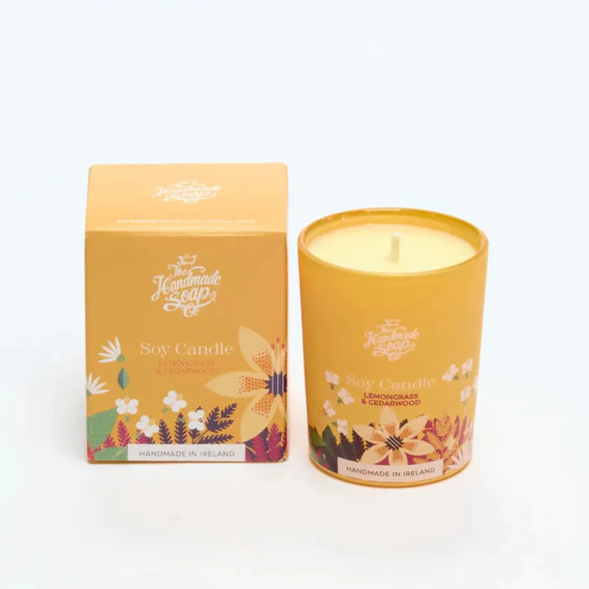 Scented Soy Candle , Lemongrass & Cedarwood - Mini