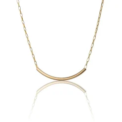 Scribble & Stone Crescent Tube Pendant