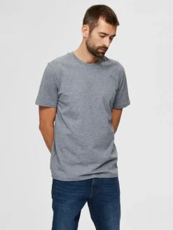 Selected Homme | Cotton T-Shirt | Grey