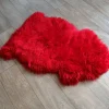 Sheepskin Rug , Red