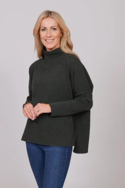 The Wool Co Cashmere Blend Knit , Olive