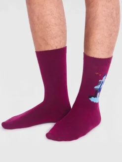 Thought | Onyx Rocket Socks - Fig Purple