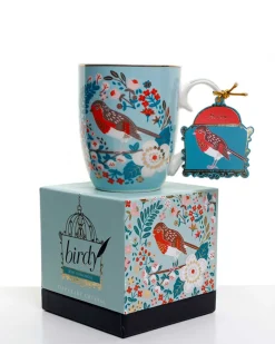 Tipperary Crystal | Birdy Mug | Robin