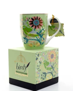 Tipperary Crystal | Birdy Mug: Greenfinch