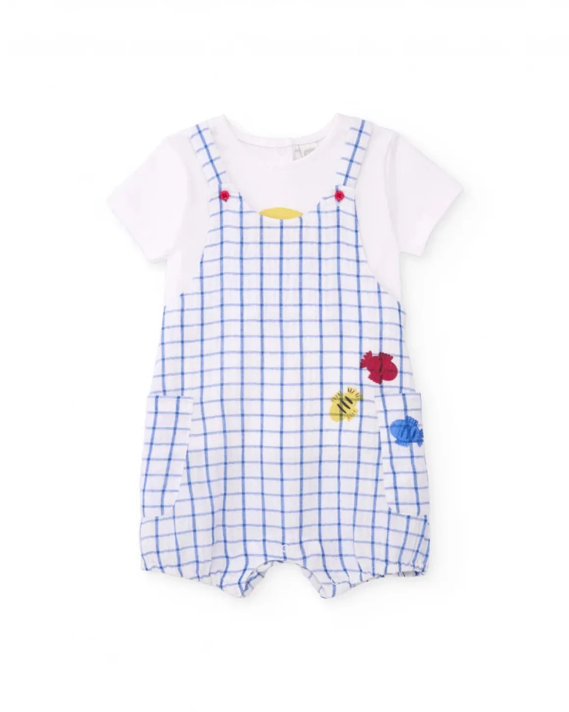 Tuc Tuc Overalls and T-Shirt Set