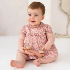 Tutto Piccolo Floral Dress w/ Briefs , Petal