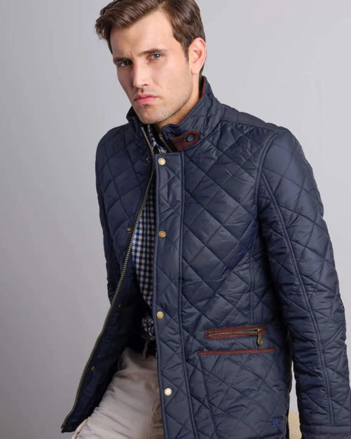 Vedoneire | Men's Quilted Jacket-Navy