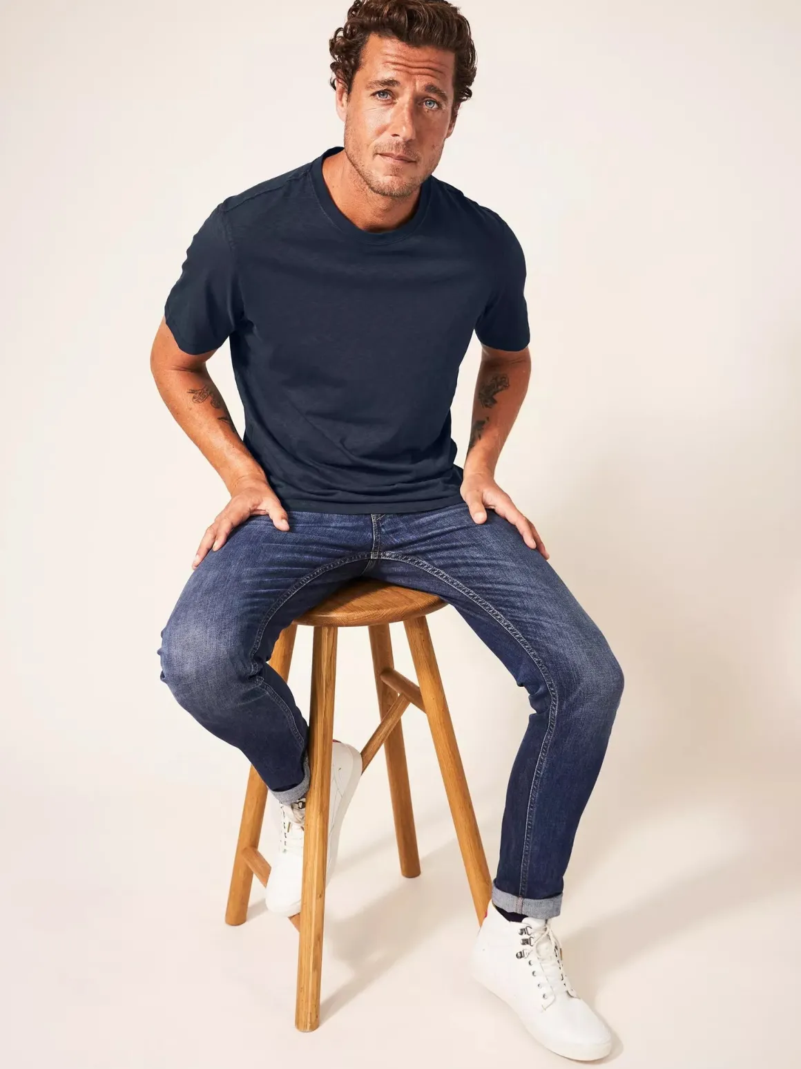 White Stuff Abersoch T-Shirt , Dark Navy