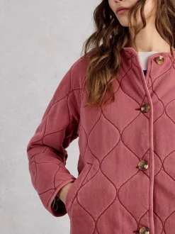 White Stuff Anya Jersey Quilted Jacket