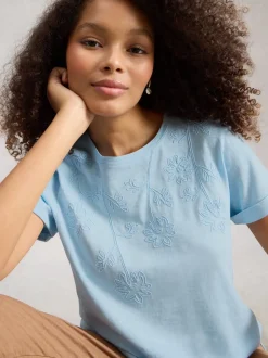 White Stuff Gina Embroidered T-Shirt